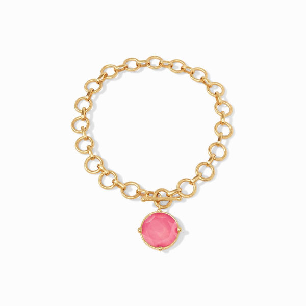 HONEYBEE STATEMENT NECKLACE IRD CHALCEDONY BLUE