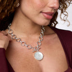 Honeybee Statement Necklace-Turquoise Blue - N327STQ00-Julie Vos-Renee Taylor Gallery