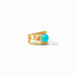 Hydra Ring-Turquoise Blue - R235GTQ00-Julie Vos-Renee Taylor Gallery