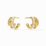 Hydra Triple Hoop Earrings-Pearl - HP120GPL00-Julie Vos-Renee Taylor Gallery