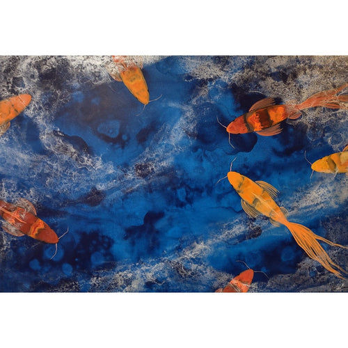 "Koi Pond" 24x36-Robert Charon-Renee Taylor Gallery