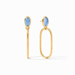 Ivy Statement Earrings - Iridescent Chalcedony Blue-Julie Vos-Renee Taylor Gallery