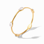 Ivy Stone Bangle - Iridescent Capri Blue-Julie Vos-Renee Taylor Gallery