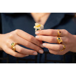 Jellybonbon Round Yellow Tourmaline Ring by Lika Behar