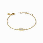 Pave Teardrop Delicate Bracelet-Cubic Zirconia - BL254GCZ00-Julie Vos-Renee Taylor Gallery