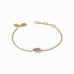 Pave Teardrop Delicate Bracelet-Amethyst Purple - BL254GAM00-Julie Vos-Renee Taylor Gallery