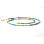 3mm Labradorite & Turquoise 24K Gold Vermeil Necklace - N03 091800-Joyla-Renee Taylor Gallery