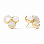 Kaleidoscope Statement Stud Earrings-Iridescent Clear Crystal - ER980GIRC00-Julie Vos-Renee Taylor Gallery
