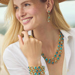 Kaleidoscope Earring Jacket-Bahamian Blue - ER983GBB00-Julie Vos-Renee Taylor Gallery