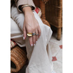 Laurier Ring with Diamond by Lika Behar
