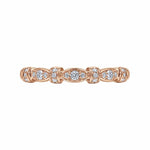 14K Rose Gold Geometric Stackable Diamond Ring - LR4579K45JJ-Gabriel & Co.-Renee Taylor Gallery