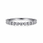 14K White Gold Single Prong Diamond Band - LR51698W45JJ-Gabriel & Co.-Renee Taylor Gallery