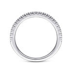 14K White Gold Diamond Stackable Ring - LR51757W45JJ-Gabriel & Co.-Renee Taylor Gallery