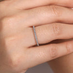 14K White Gold Diamond Stackable Ring - LR51757W45JJ-Gabriel & Co.-Renee Taylor Gallery