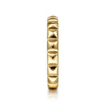 14K Yellow Gold Pyramid Ring - LR51851Y4JJJ-Gabriel & Co.-Renee Taylor Gallery