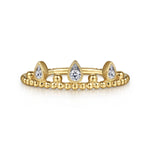 14K Yellow Gold Diamond Crown Bujukan Ring - LR52162Y45JJ-Gabriel & Co.-Renee Taylor Gallery