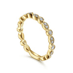 14K Yellow Gold Marquise and Round Station Diamond Ring - LR5701Y45JJ-Gabriel & Co.-Renee Taylor Gallery