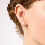 Pave Teardrop Stud Earrings-Cubic Zirconia - ER1043GCZ00-Julie Vos-Renee Taylor Gallery