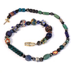 18K and Diamond "Orchard" Clasp Ancient Roman/Persian Beads Necklace - M-107C