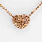 18K Rose Gold Heart Shaped Diamond Pendant & Chain - M-22R15R-Alex Sepkus-Renee Taylor Gallery