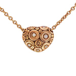 18K Rose Gold Heart Shaped Diamond Pendant & Chain - M-22R15R-Alex Sepkus-Renee Taylor Gallery
