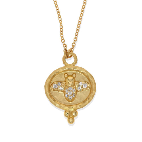 Marika 14k Gold & Diamond Bee Necklace - M8861-Marika-Renee Taylor Gallery