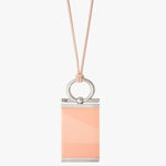 Omega Alejandra Necklace - Silver Plated, Pink Elastic Band - N0131 MKR00-CXC-Renee Taylor Gallery
