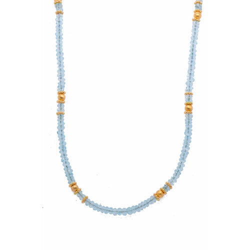 3mm Sky Blue Topaz 24K Gold Vermeil Necklace-Joyla-Renee Taylor Gallery
