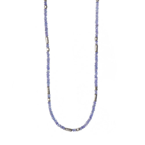 3mm Tanzanite 24K Gold Vermeil Necklace-Joyla-Renee Taylor Gallery