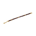 5mm Garnet, Ruby, and Rhodonite 24K Gold Vermeil Bracelet - N05 0600B-Joyla-Renee Taylor Gallery