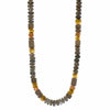 8mm Labradorite, Moonstone & Smokey Quartz 24K Gold Vermeil Necklace-Joyla-Renee Taylor Gallery