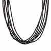 2mm, 6 Strand & Black Spinell 24K Gold Vermeil Necklace-Joyla-Renee Taylor Gallery