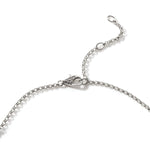 Essentials Hammered Silver Mini Rolo Chain Interlinking Necklace - NB90579-John Hardy-Renee Taylor Gallery
