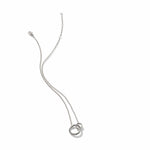 Essentials Hammered Silver Mini Rolo Chain Interlinking Necklace - NB90579-John Hardy-Renee Taylor Gallery