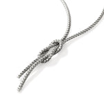 Love Knot Y Necklace, Sterling Silver, 1.8MM - NB98683X16-18-John Hardy-Renee Taylor Gallery