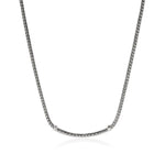 Sterling Silver JH Essential Black Saphire Pavé Necklace - NBS986984BLSX16-18-John Hardy-Renee Taylor Gallery