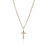 JH Essentials 14K Gold Cross Pendant on Rolo Chain Necklace - NGG989377X16-18-John Hardy-Renee Taylor Gallery