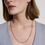Box Chain Necklace, Sterling Silver, 2.7MM - NM98807-John Hardy-Renee Taylor Gallery