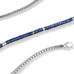 Heishi Lapis Lazuli Chain Necklace, Silver - NMS9012321LPZX24-John Hardy-Renee Taylor Gallery