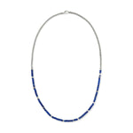Heishi Lapis Lazuli Chain Necklace, Silver - NMS9012321LPZX24-John Hardy-Renee Taylor Gallery