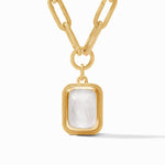 Cheval Paperclip Statement Necklace - Iridescent Clear Crystal-Julie Vos-Renee Taylor Gallery