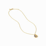 Luna Delicate Charm Necklace - Sapphire Blue-Julie Vos-Renee Taylor Gallery