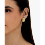 "Muse" gold pearl stud earrings (medium) - OA4-538-Nanis-Renee Taylor Gallery