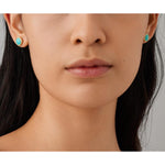 18K Jaipur Turquoise Earrings - OB957 TU01 Y 02-Marco Bicego-Renee Taylor Gallery