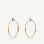 18K Marrakech Onde Gold and Diamond Link Studs Earrings - OG367 B YW M5-Marco Bicego-Renee Taylor Gallery