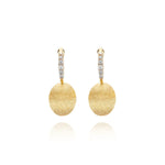 "CILIEGINE" Gold Ball Drop Earrings w/ Diamond Details (SMALL) - OS17-583-Nanis-Renee Taylor Gallery