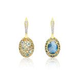 "Reverse" Ciliegine Gold, Multi Stone Double-face Ball Drop Earrings - OS29-584-Nanis-Renee Taylor Gallery