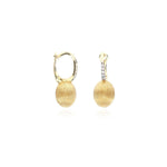 "Baby Ciliegine" Gold Ball Drop Earrings with Diamonds Details - OS41-583-Nanis-Renee Taylor Gallery