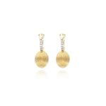 "Baby Ciliegine" Gold Ball Drop Earrings with Diamonds Details - OS41-583-Nanis-Renee Taylor Gallery