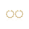 "DANCING ÉLITE" 18K Gold & Diamonds Hoop Earrings - OS7-589-Nanis-Renee Taylor Gallery